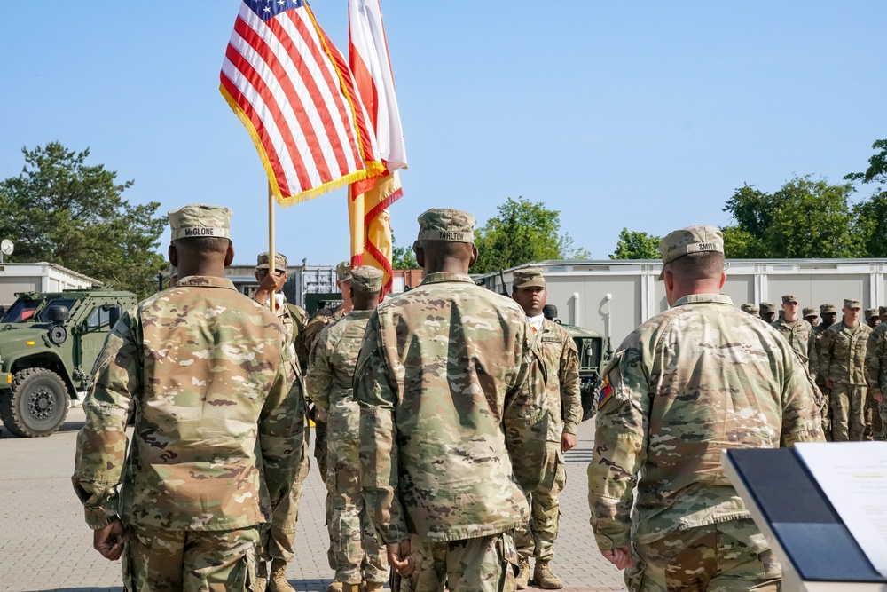 Ltc. McGlone Assumes Command of Task Force Atlas in Poland