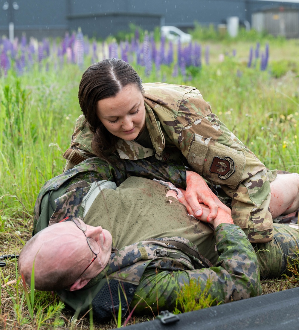Chaos with a cause: Allied mass casualty response exercise