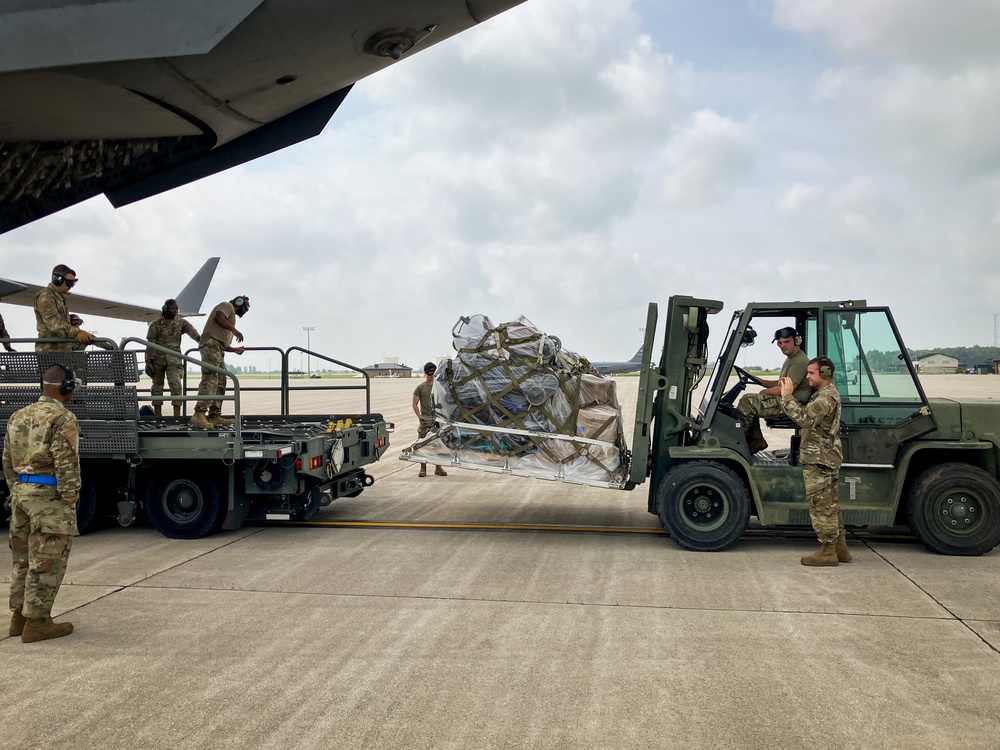 49th APS Loads Up for Denton Humanitarian Assistance Program