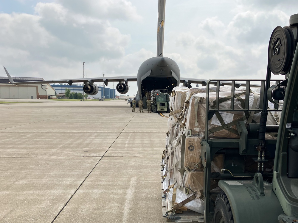 49th APS Loads Up For Denton Humanitarian Assistance Program