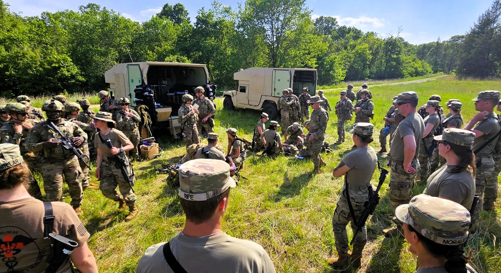 Medics with Wisconsin National Guard’s 2nd Battalion, 127th Infantry Regiment hold training at Fort McCoy; unit preps for deployment