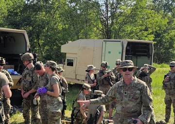 Research with Walter Reed study on mitigating impacts of blast exposures continued in 2025 during training at Fort McCoy