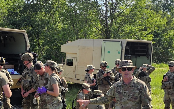 Research with Walter Reed study on mitigating impacts of blast exposures continued in 2025 during training at Fort McCoy