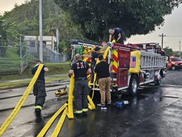Fort Buchanan Fire Department and Emergency Services Control Fire Near the Installation
