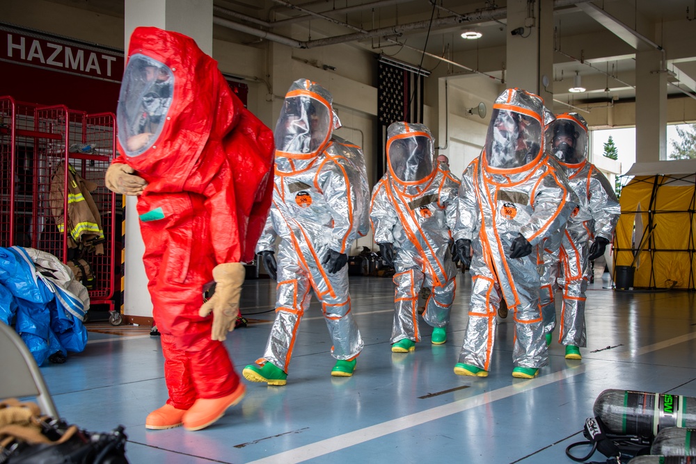 134th CES joint HAZMAT training