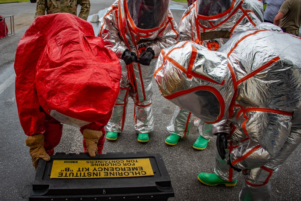 134th CES joint HAZMAT training