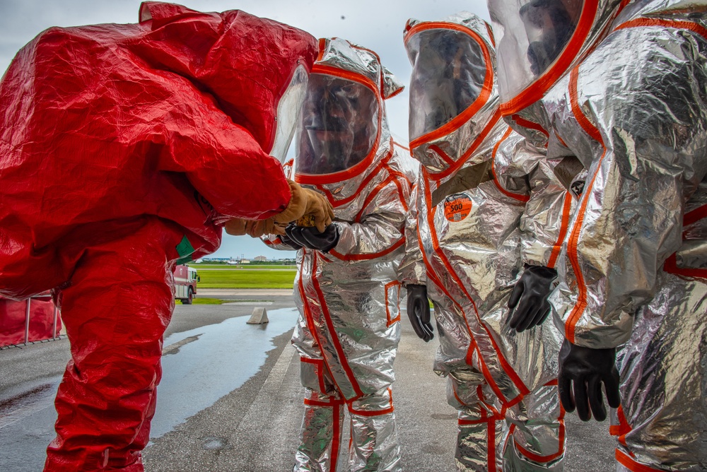 134th CES joint HAZMAT training