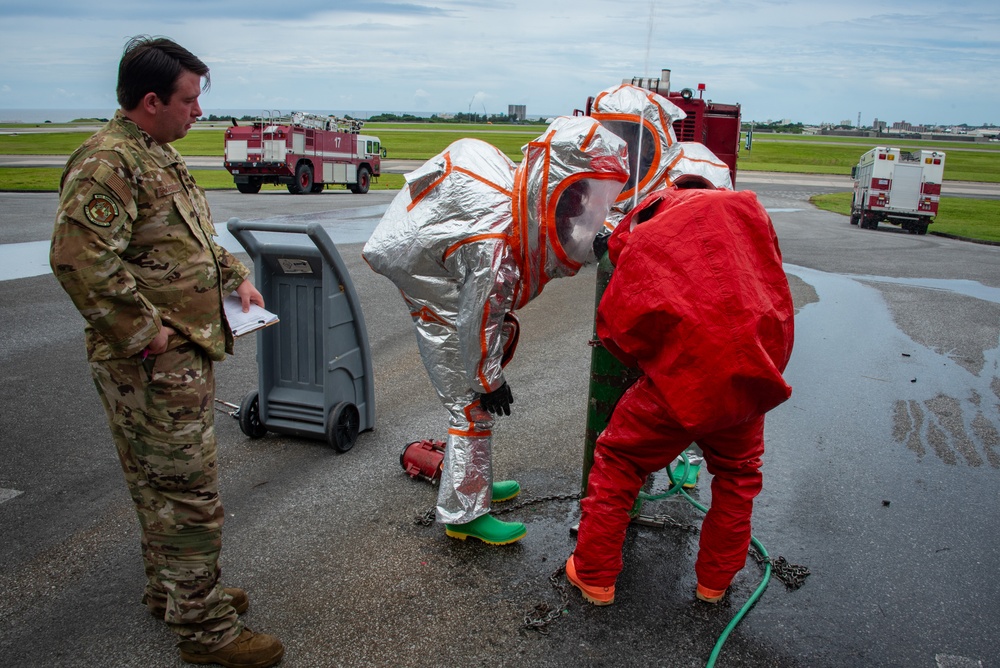 134th CES joint HAZMAT training