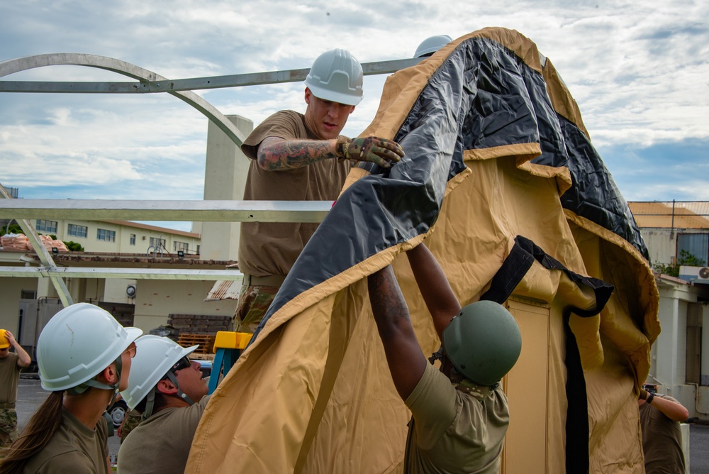 134th &amp; 718th FSSs joint tent building