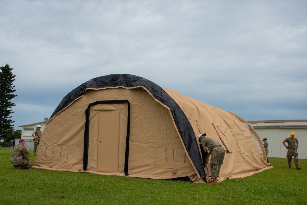 134th &amp; 718th FSSs joint tent building