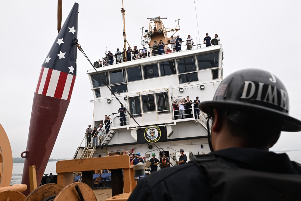 Coast Guard sets historic Francis Scott Key Memorial Buoy in Baltimore Harbor
