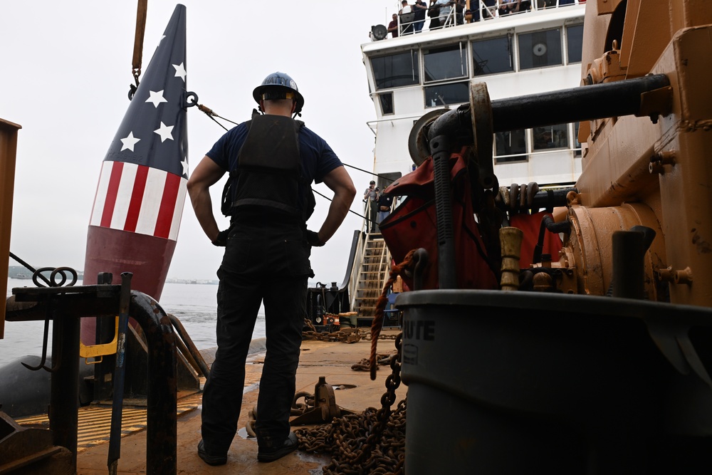 Coast Guard sets historic Francis Scott Key Memorial Buoy in Baltimore Harbor