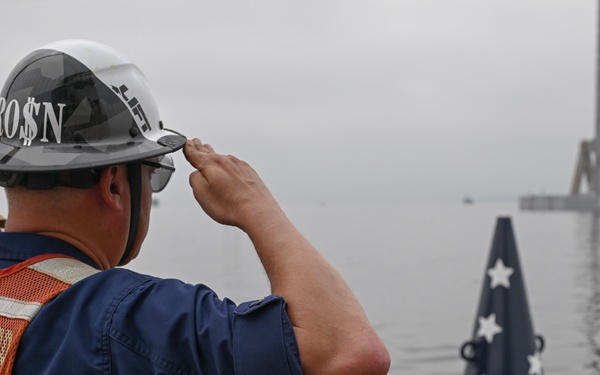 Coast Guard sets historic Francis Scott Key Memorial Buoy in Baltimore Harbor