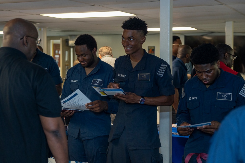 USS Bataan Hosts College Fair