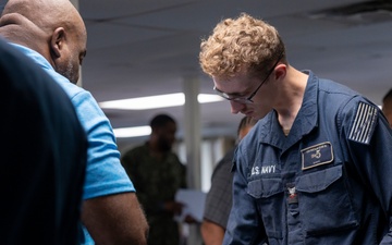 USS Bataan Hosts College Fair