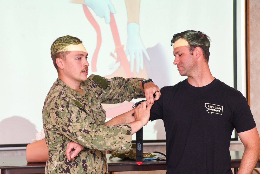 Naval Medical Center Camp Lejeune teaches 'Stop the Bleed' techniques to law enforcement