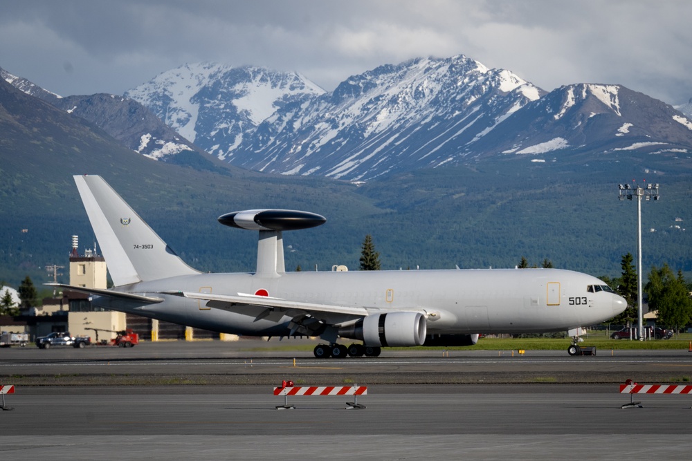 JASDF E-767 arrives for Red Flag-Alaska 25-2