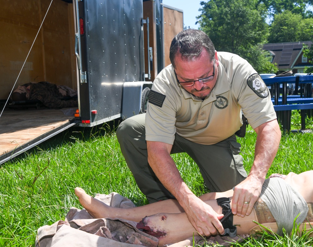 Naval Medical Center Camp Lejeune teaches 'Stop the Bleed' techniques to law enforcement