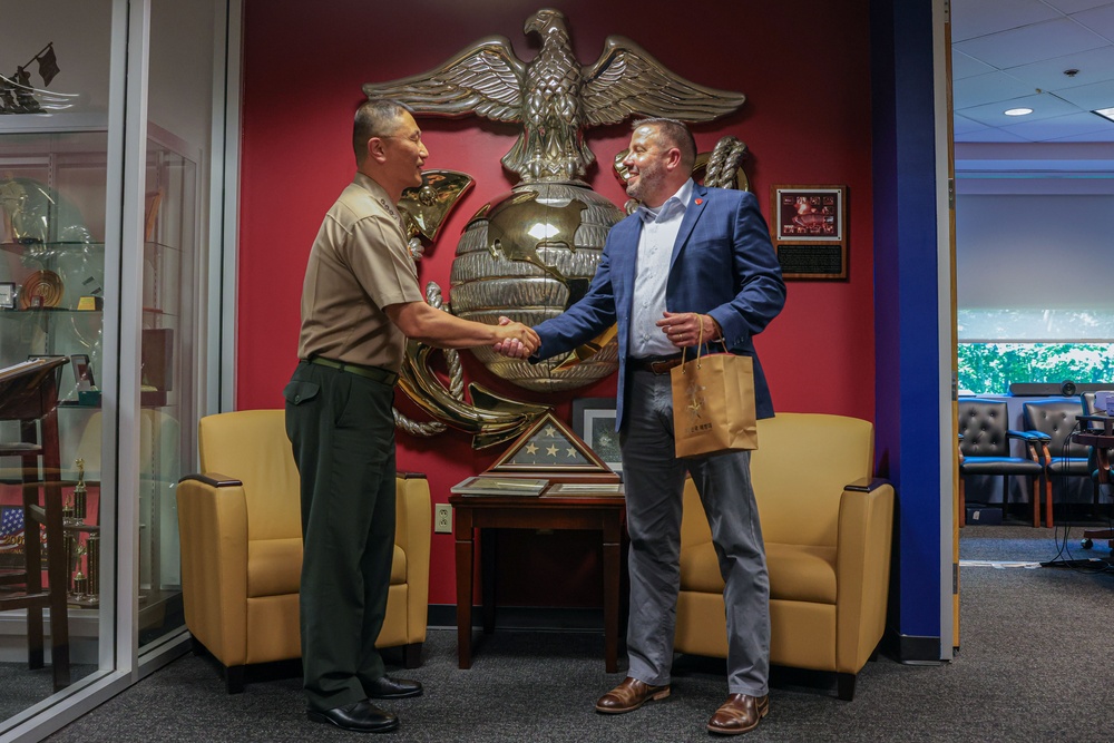ROK Marines Visit Marine Corps Recruiting Command