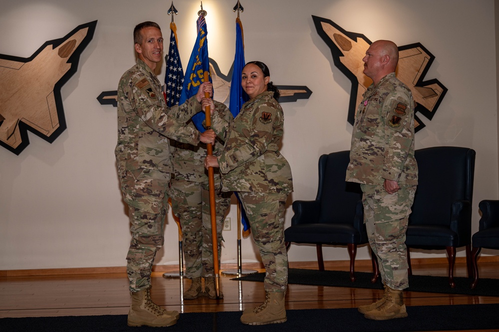325th CS Change of Command Ceremony