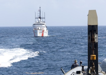 USS Cole, USCGC Northland, Conduct At-Sea Transfer of Intercepted Contraband