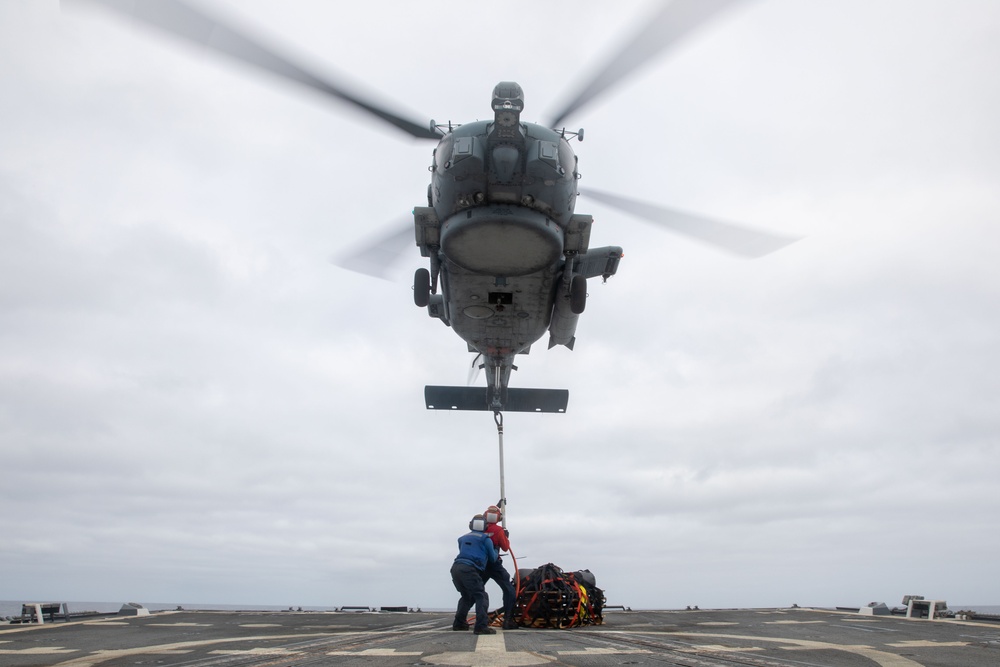 USS Sampson conducts routine operations