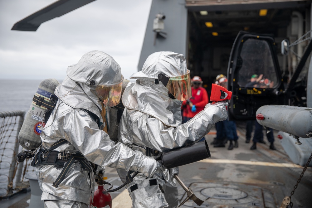 USS Sampson conducts routine operations