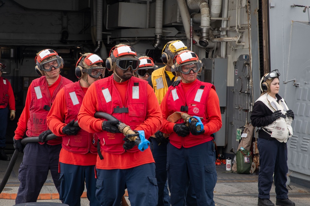USS Sampson conducts routine operations