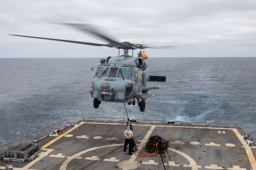USS Sampson conducts routine operations