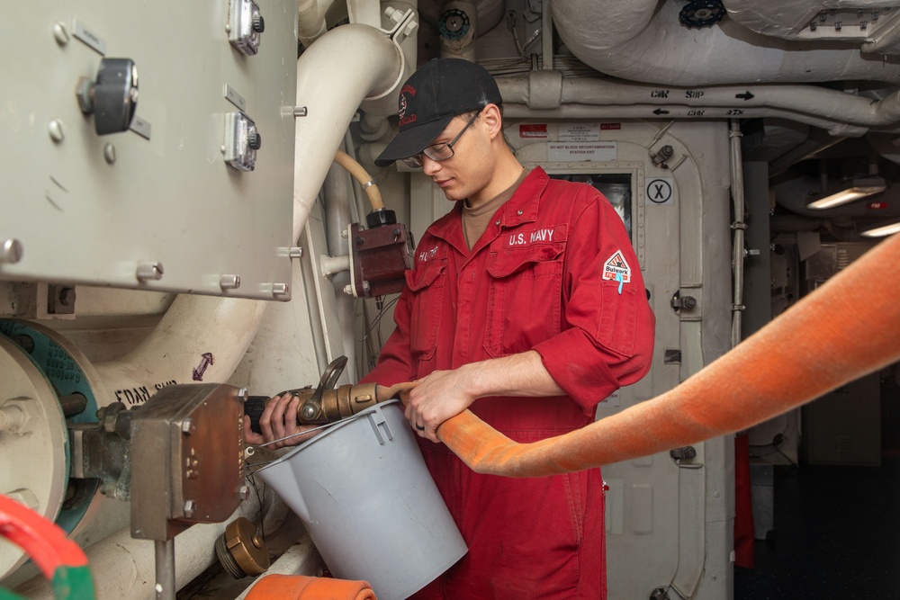 USS Sampson conducts routine operations