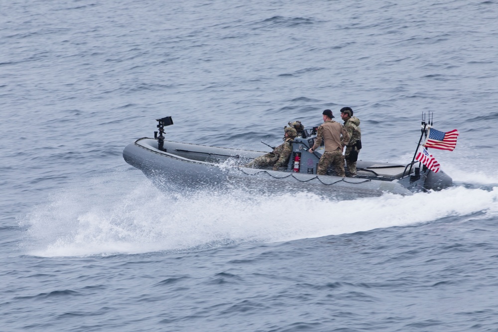 USS Sampson conducts routine operations
