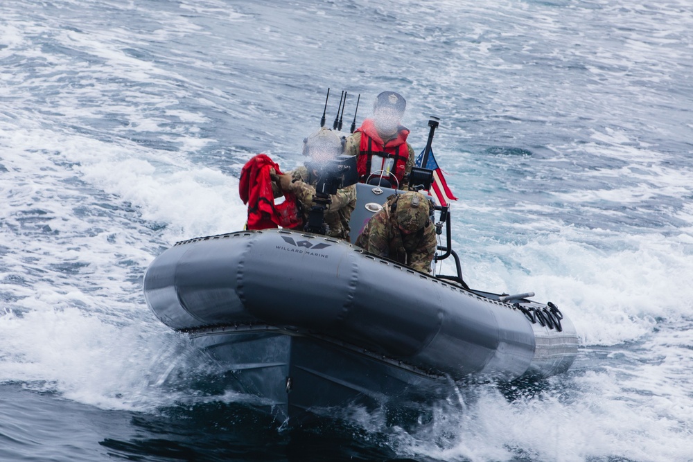 USS Sampson conducts routine operations