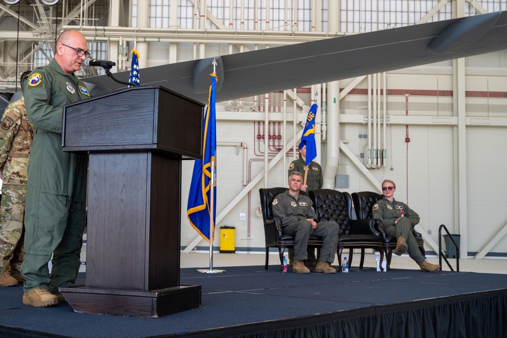 60th AES change of command ceremony