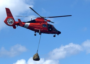 Coast Guard Cutter Campbell, Coast Guard Helicopter Interdiction Tactical Squadron crews conduct flight operations at sea
