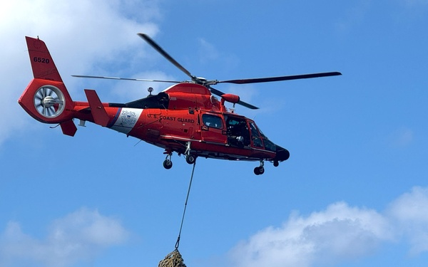 Coast Guard Cutter Campbell, Coast Guard Helicopter Interdiction Tactical Squadron crews conduct flight operations at sea