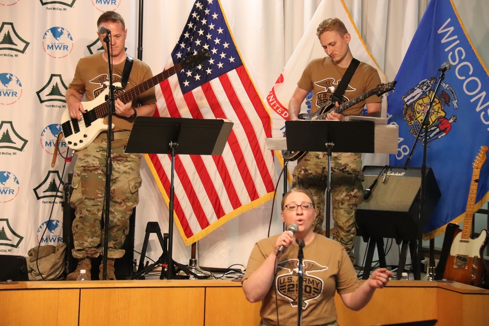 204th Army Band entertains hundreds during 250th Army Birthday Celebration at Fort McCoy