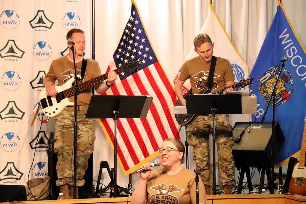 204th Army Band entertains hundreds during 250th Army Birthday Celebration at Fort McCoy