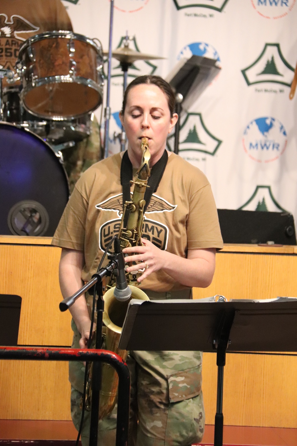 204th Army Band entertains hundreds during 250th Army Birthday Celebration at Fort McCoy
