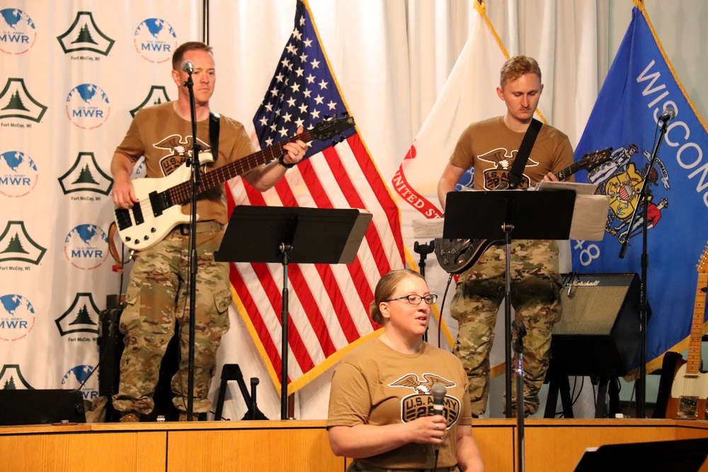 204th Army Band entertains hundreds during 250th Army Birthday Celebration at Fort McCoy