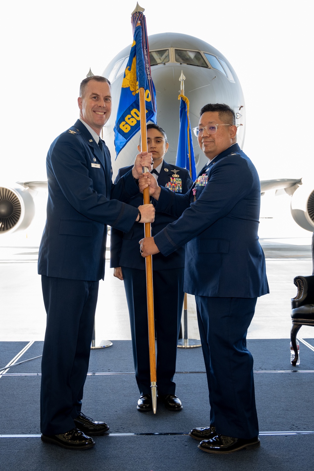 660th AMXS change of command ceremony