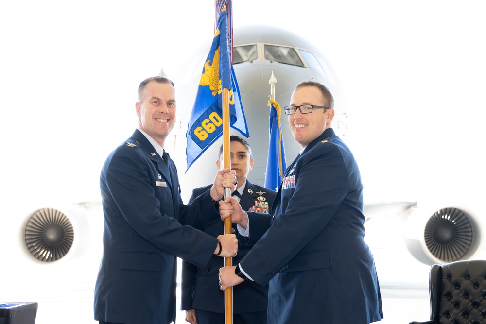 660th AMXS change of command ceremony