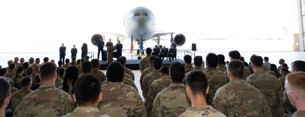 660th AMXS change of command ceremony
