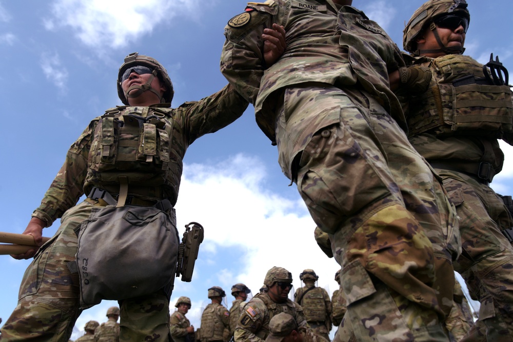 California Army Guard cavalry unit trains on crowd management and riot control techniques