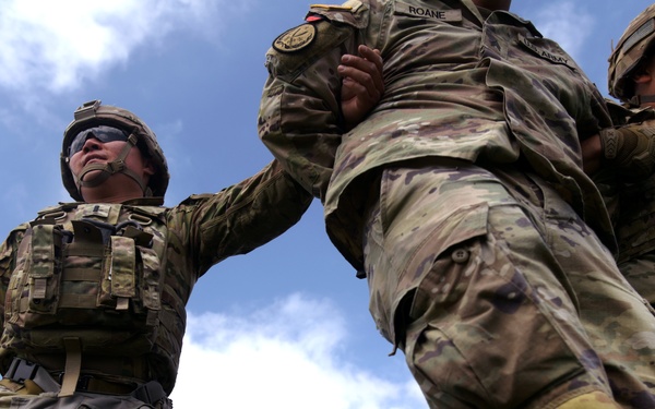 California Army Guard cavalry unit trains on crowd management and riot control techniques