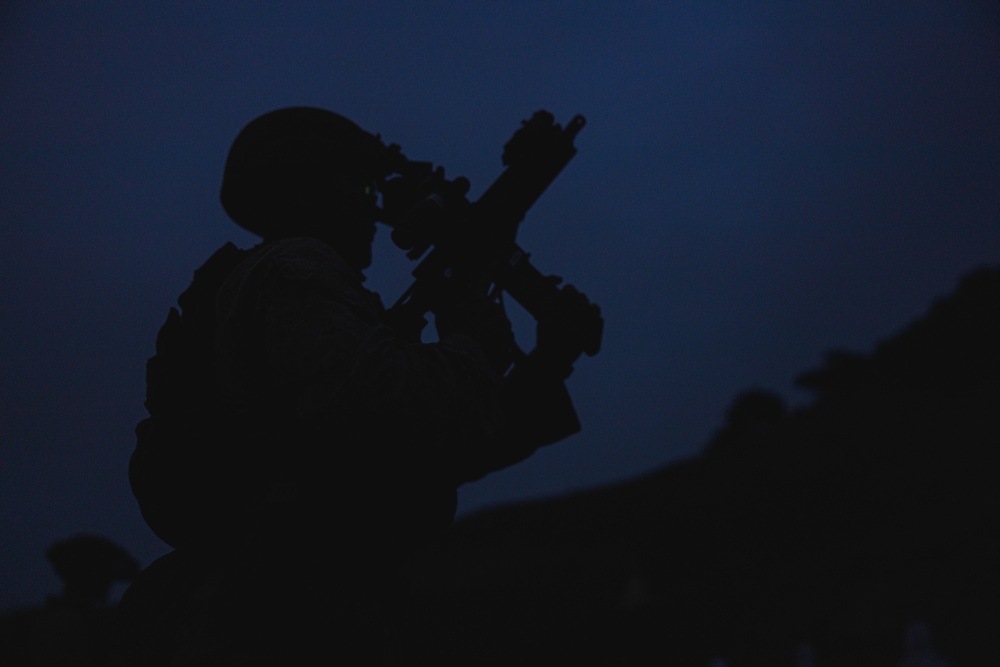 U.S. Marines, Indonesian Korps Marinir participate in low light live-fire range