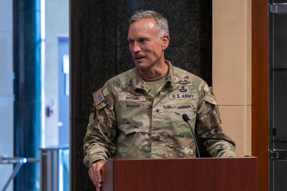 Eighth Army patch changing ceremony