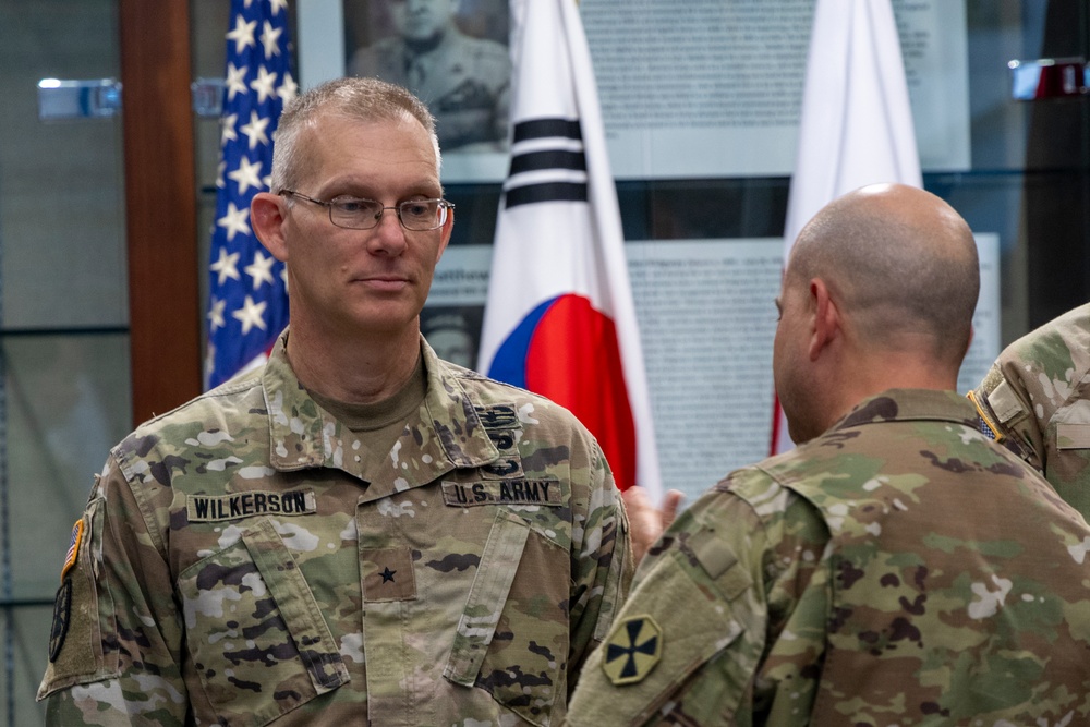 Eighth Army patch changing ceremony