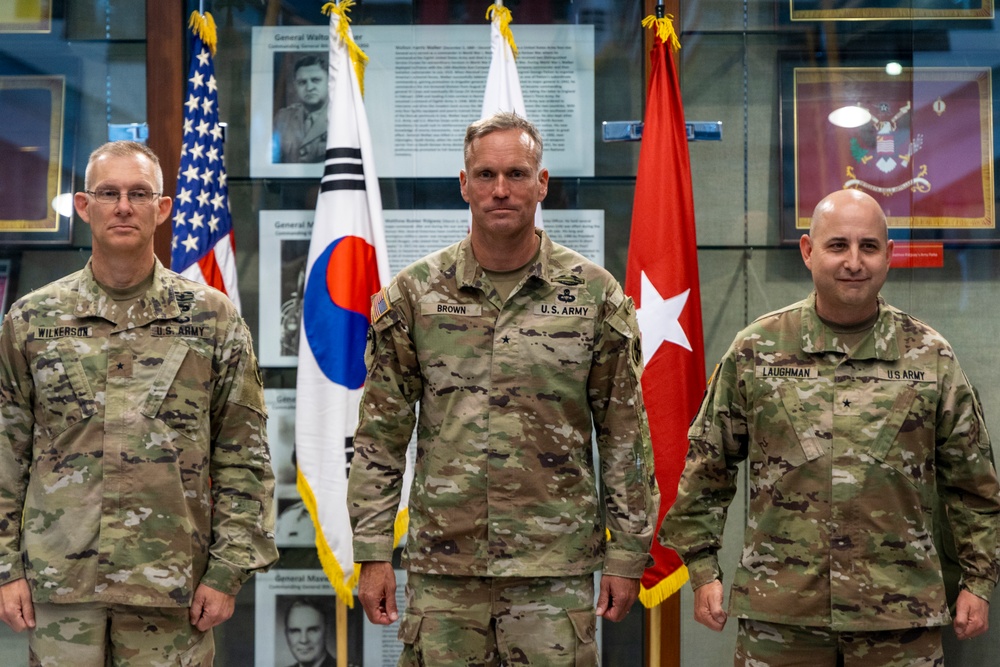 Eighth Army patch changing ceremony