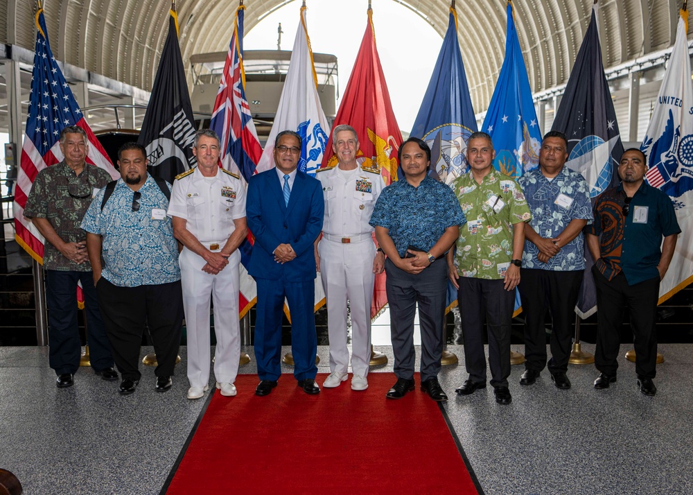Federated States of Micronesia President Wesley Simina tours USS Arizona Memorial