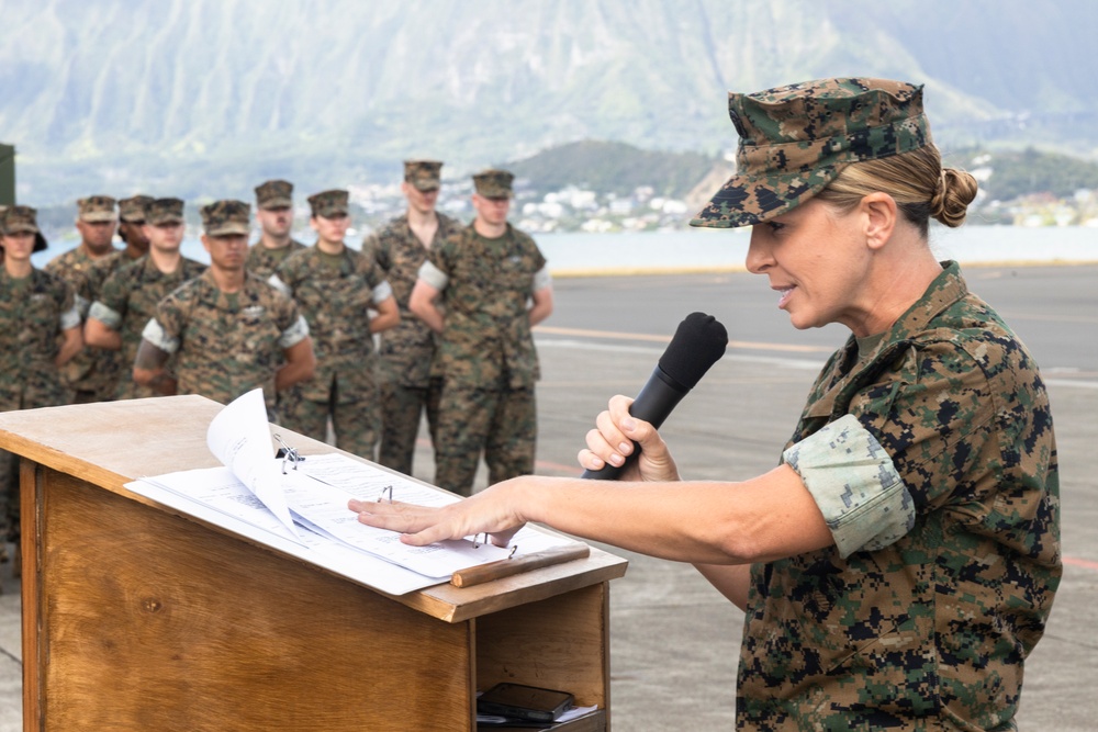Bravo Surgical Company Commander Transfers Command at MCBH